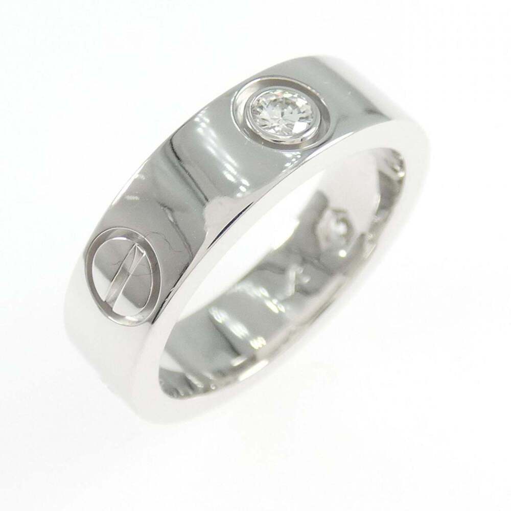 CARTIER Silver Diamond Love Ring